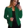 Trajes de mujer 2022 otoño Blazer mujer chaqueta delgada abrigo sólido cárdigan Top traje moda Oficina señora Casual