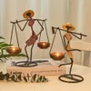 Candle Holders Home Decoration Accessories Rustic Wedding Table Centerpiece Decor Living Room Human Figurines stick Gifts 220929