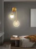 Modern led light luxury wall lamp Nordic home decoration living room aisle bedroom bedside acrylic wall lamps