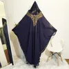 Etnische kleding Abaya met diamanten nobele en elegante mode plus size mantel Saoedi -Arabië kimono moslimvrouwen jas islamitische ramadanjurk
