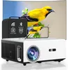 Smart Projector med WiFi och Bluetooth 15000L 500SI 4K 1080P 2G/16G Memory Outdoor Support 500 "Display 4P/4D Keystone Correction 50%Zoom Android App Store