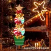 Juldekorationer skyltar Stakes Snowman Yard Decor Outdoor Candy Garden med f￶r uteplatsens ornament