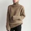 Women Sweters Komiyama 6 Kolory Turtleeck Kobiety Swetery długie rękaw