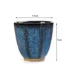 Cups Saucers Creative Temmoku Glaze Kiln Tea Cup Ceramic Office Drinkware Household Master Set Water Gift Small Bowl