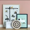 Wall Clocks Nordic Wooden Industrial Rail Construction Game Traffic Silent Clock Decor Natural For Kids Room Decoration Po Props