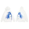 Hip Hop Hoodie Mens Streetwear Butterfly Print Casual Loose Oversized Pullover Sweatshirt Harajuku Fashion Punk Gothic Hooded