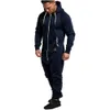 Heren tracksuits heren jumpsuit één stuk sets 2021 lente herfst heren heren fleece jumpsuit mannelijke vaste persoonlijkheid casual pak plus maat 3xl g220927