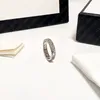 Design-Band-Ringe für Männer und Frauen, Paar-Ring, Stern-Buchstaben-Ringe, klassischer Luxus-Designer-Schmuck