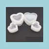 Forms Forma Sile żywica 3D Przezroczyste serce Flexible Forms wielokrotnego użytku Ozdoby MODY MOD CLAY 8CM 5,5 CM DOSTAWA 2021 Narzędzie biżuterii DH87J