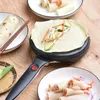 Elektrische Crepe Maker Frühstück Pizza Maschine Pfannkuchen Backform Kuchen Antihaft-Bratpfanne Chinesische Frühlingsrolle Kochen Werkzeuge EU