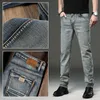 Männer Jeans Herbst Männer Poliert Slim Jeans Hohe Qualität Casual Fashion Stretch Baumwolle Denim Hosen Männliche Marke Hosen 220929