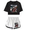 T-shirts masculins Game classique D-CIDE trumerei imprimé t-shirts shorts pantalons rosée nombril