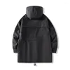 Men039s Trench Coats Nice Men Jackets Black Harajuku Windbreaker Overcoat Male Casual Outwear Hip Hop Streetwear Clothing6235645