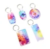 Party Favor Acrylic Sublimation Blank Keychain DIY Transparent Crystal Plate Keychains Free Delivery SN4187