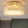 Luces de techo de cristal rom￡ntico l￡mparas de techo modernas LED de lujo americano brillante l￡mpara colgante estudio comedor dormitorio accesorio de iluminaci￳n interior de la casa