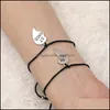 Charm Armb￤nder geflochten 2pcs/Set Charm Armband f￼r Freundschaftsb￤nder Frauen Mann Gl￼ck Wunsch Schmuck beste Freund Drop Lieferung 2021 Bra dhpfk