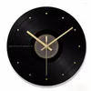 Wall Clocks Nordic Record Modern Design Clock Digital Watches Home Creative Bedroom Silent Electronic Decor