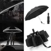 Paraplyer automatiskt med reflekterande rand Omvänd LED-ljus Academy 10 revben 3-vikta Inverterade 220929