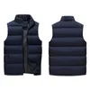 Heren down winter heren mouwloos vest mannen jas warme jas mannelijke casual vest plus size veste homme merk kleding