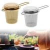 Reusable Mesh Tea Tool Infuser Stainless Steel Strainer Loose Leaf Teapot Spice Filter With Lid Cups Kitchen Accessories