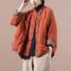 Женские куртки Johnature, женские винтажные однотонные хлопковые льняные пальто со стойкой на пуговицах, лоскутные карманы, весенние свободные женские 220929