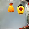 Lampy wiszące z czołgi słoika wina żyrandol chińska restauracja tawerna drzwi el dekoracja garnek