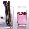Drinking Straws 1pc Stainless Steel With Filter Spoon Reusable Yerba Mate Bombilla Metal Tea