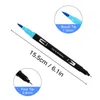 علامات 12/48/72/100 ألوان Fineliner Art Marker Arms Dual Tip Manga Drawing Paint