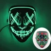 LED Maske Cadılar Bayramı Partisi Masquerade Maskeleri Neon Maskeler Işık ışıltısı Karanlık Korku Maskesi Parlayan Masker Karışık Renk Maskesi 200pcs Daj494