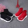 2024 Heta modestövlar för barn Speed ​​Trainer Sock Shoes Toddler Boys Girls Youth Socks Sneakers Black Red Children Designer Shoes
