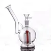 Kalın Pyrex ile Yüksek Kaliteli Cam Yağı Brülör Bong Nargile Su Boruları Temizle Heady Recycler Dab Rig El Bongs Sigara Yağı Brülör Boru 1 adet