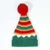 Lindo boné de estilo de natal de malha de malha-mãe-filho com bola novo XMS Acessórios Gift Woolen Knit Hat Women Child