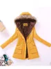 Womens Down Parkas Fitaylor Winter Women Jacka Medium Långt tjockare Outwear Hooded Wadded Coat Slim Parka Bomullspadded Jacket Overcoat 220929