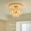 Lampade a sospensione Perla francese Soggiorno Lampadario Vetro Rotondo Semplice Moderno Romantico Luce Camera da letto di lusso Sala da pranzo