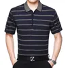 Herrpolos kort ￤rm randiga poloshirts f￶r m￤n xxxl sommar cool design mens skjorta aff￤rskontor slitage man kl￤der m-3xl