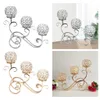 Держатели свечей Crystal 3 Arms Candelabra Sparkling Candelabrum Sticks Украшение для свадебного декора.