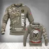 Sweats à capuche pour hommes Sweats PLstar Cosmos Vétéran Militaire Armée Costume Soldat Camo Automne Pull Mode Survêtement 3DPrint Hommes / Femmes Casual A-23 220929