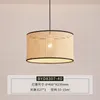 Lampes suspendues Rotin Lustre Restaurant Moderne Minimaliste Creative Salon Chambre Balcon Style Japonais Rustique Pot Lampe