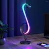 Masa lambaları LED Not Masa Lambası USB Yatak Odası Dekorasyon Gece Işık Uygulaması Uzaktan Kumanda Kalemi Modern Stil Masaüstü RGB Aydınlatma Duvarı