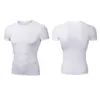 Chaquetas de carreras de secado rápido para correr, camiseta de compresión para hombre, traje de fútbol transpirable, ropa deportiva ajustada para Fitness, camisa de manga corta para montar