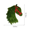 장식용 꽃 말 머리 화환 인공 녹색 잎 화환 크리스마스 장식 정문 교수형 패션 축제 공급