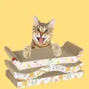 Cat Furniture Scratchers Pet Kitten Toys Scratching Board Pad Gegraven papier Kronteren karton Bescherming NIP 220928