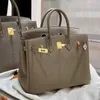 Kellyity çanta tasarımcıları çanta birkinbag kadın çantalar dört renk tam manuel togo deri tote kadın bk25 30 siyah fil gri büyük kapasite ayw