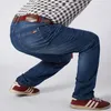 Men's Jeans Stretch Jeans Men Elastic Denim Male Trousers 48 52 Plus Size Large Loose Pants Blue Roupas Calca Masculina Modis Ropa 220929