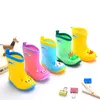 ブーツUlknn Boys Girls Baby Rubber Soft PVC Snow Summer Chilther Rain Rain暖かい豪華な防水靴T220928