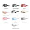 Y2K Cycling Sports Steampunk Sunglasses Women Punk Goggle Brand Designer Sun Glasses Men Silver Mirror Shades Fashion Eyewear 0928