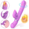 Schönheitsartikel Teleskop-Heizungsvibrator Blowjob Zunge Vibrierender Dildo Oral sexy Spielzeug für Frauen G-Punkt Klitoris Vagina Stimulator Shop