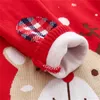 Children's sweater Pullover European and American style double-layer cotton thread Christmas snowflake deer jacquard sweater