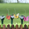 Garden Decorations 1pc Solar Powered Dancing Fluttering Butterflies Hummingbird Kid Gift Garden Decor Gifts Yard Plant Decoration Supplies 220928