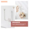 Organizzatore di bandane Supporto per capelli Supporto per fascia Ganci Espositore da parete Cravatte per ciambelle Cravatta a cerchio Asciugamano Gioielli Scrunchy Robe Band Hanger Mounted